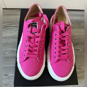 Versace Canvas Sneakers Fuchsia-Palladio